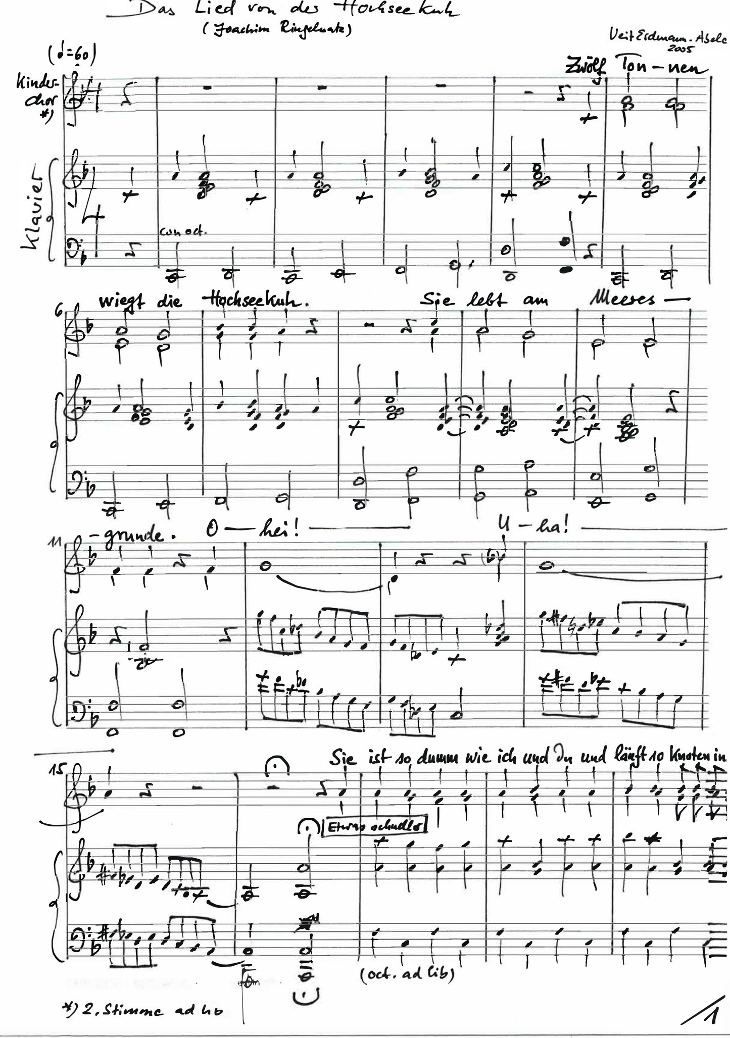 Das Lied von der Hochseekuh