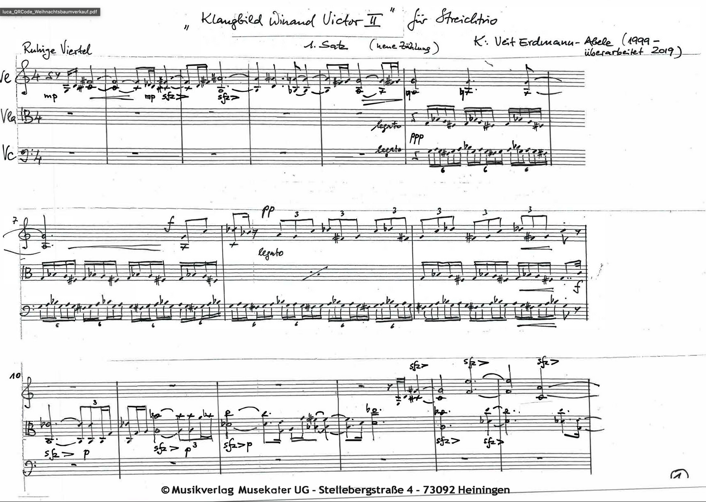 Klangbild Winand Victor 2