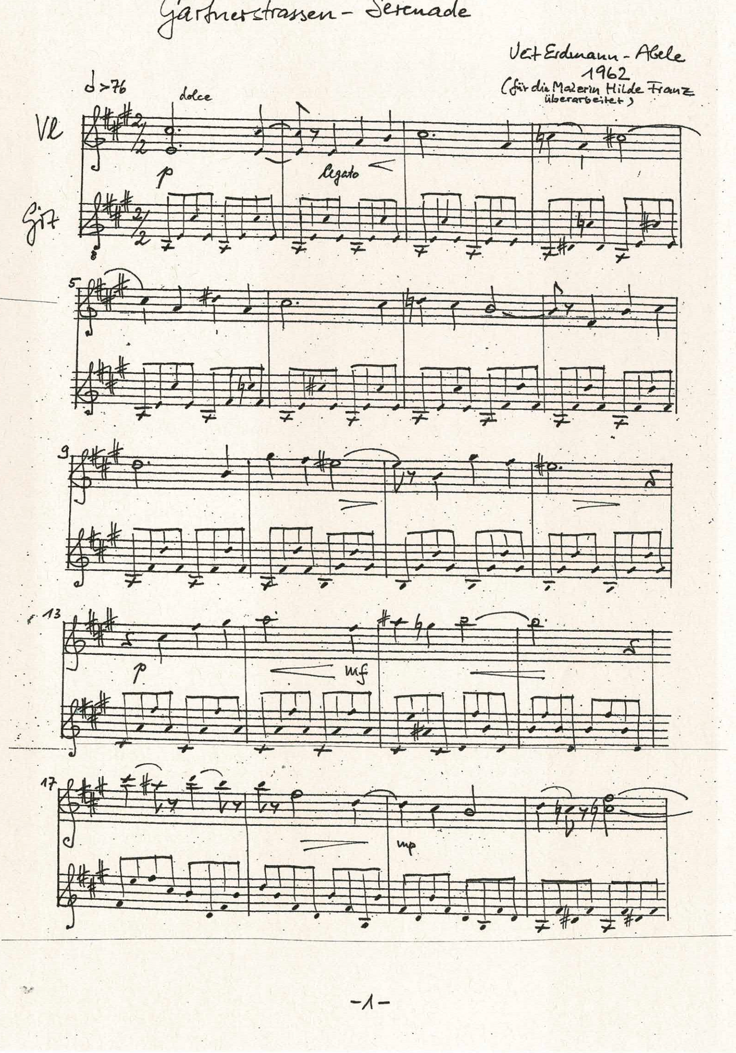 Gärtnerstraßen Serenade