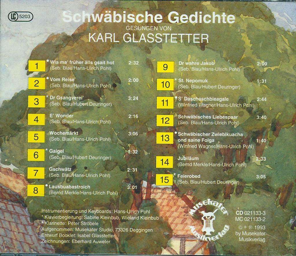Karl Glasstetter - Schwäbische Gedichte