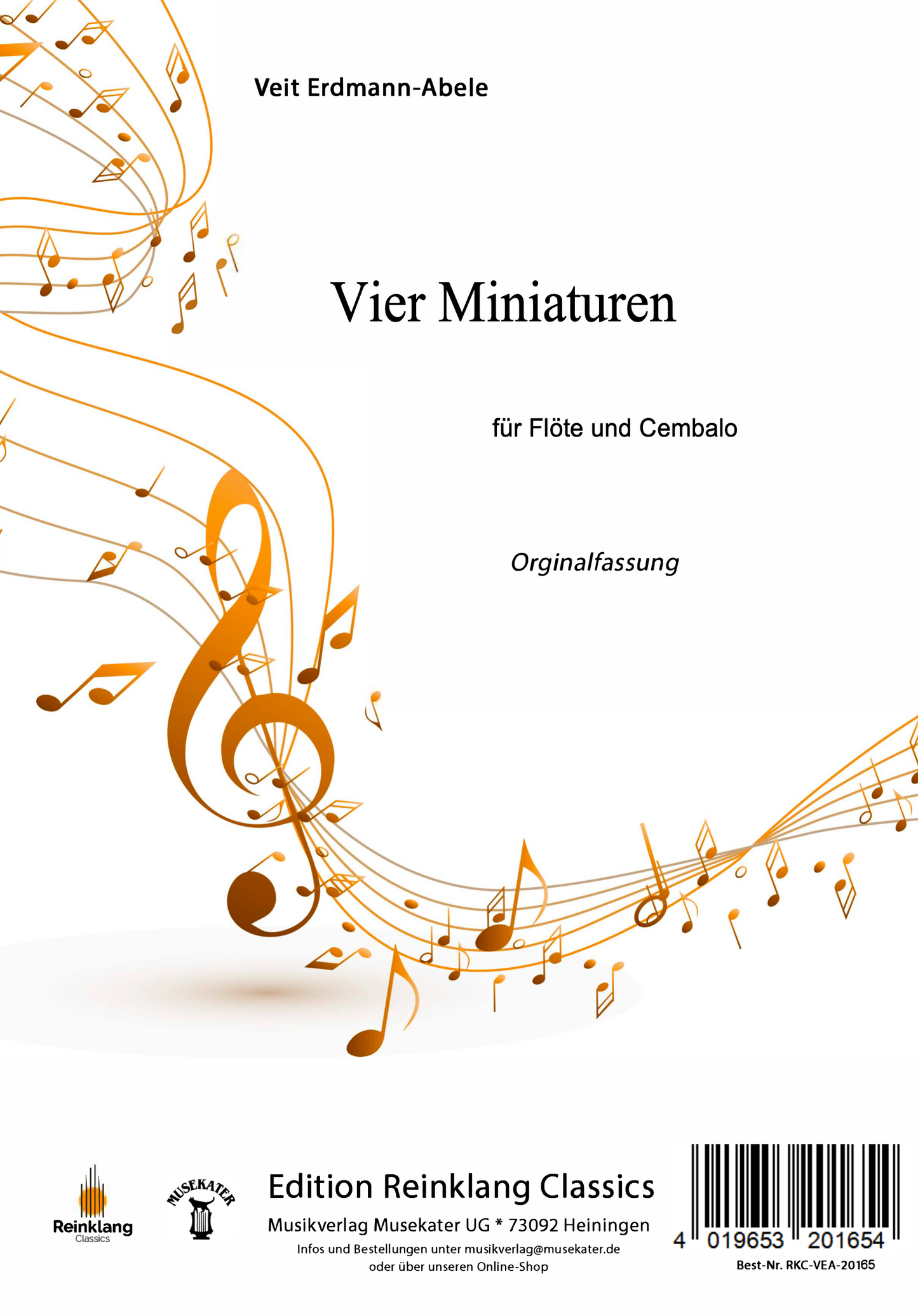 Vier Miniaturen für Flöte und Cembalo